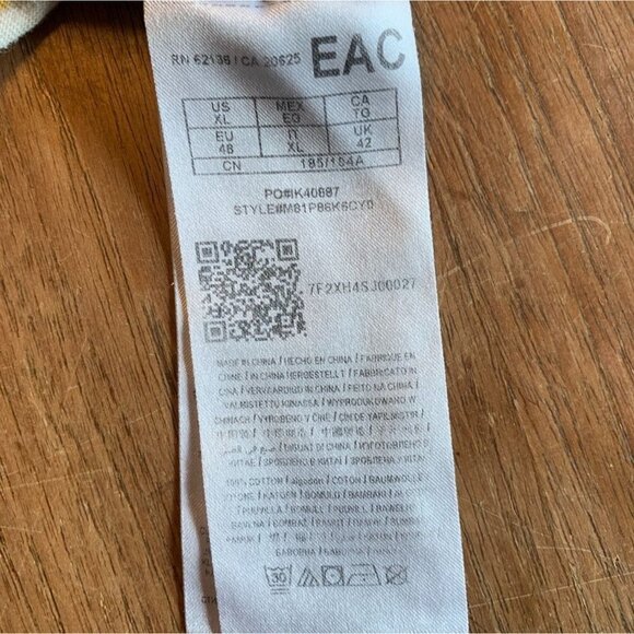 Guess Yellow Stripe Shirt Embroidered Logo - Picture 6 of 8